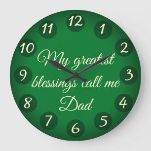 Papa, horloge large
