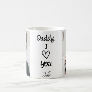 Papa, je t'aime Mug photos personnalisées