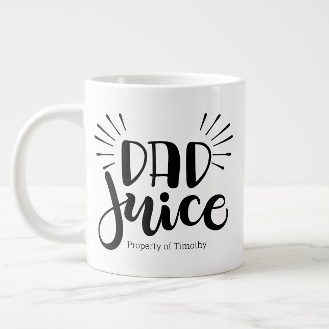 Papa Juice. Mug personnalisé - Mug Jumbo 20oz (Gauche)