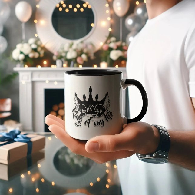 Papa King de ma vie Mug Fête des pères moderne (Créateur téléchargé)