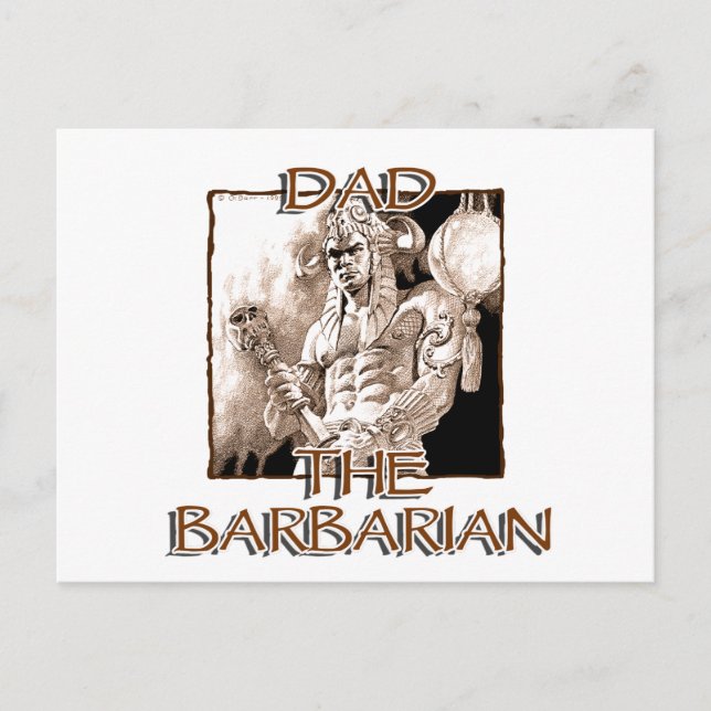 Papa, la carte postale barbare (Devant)