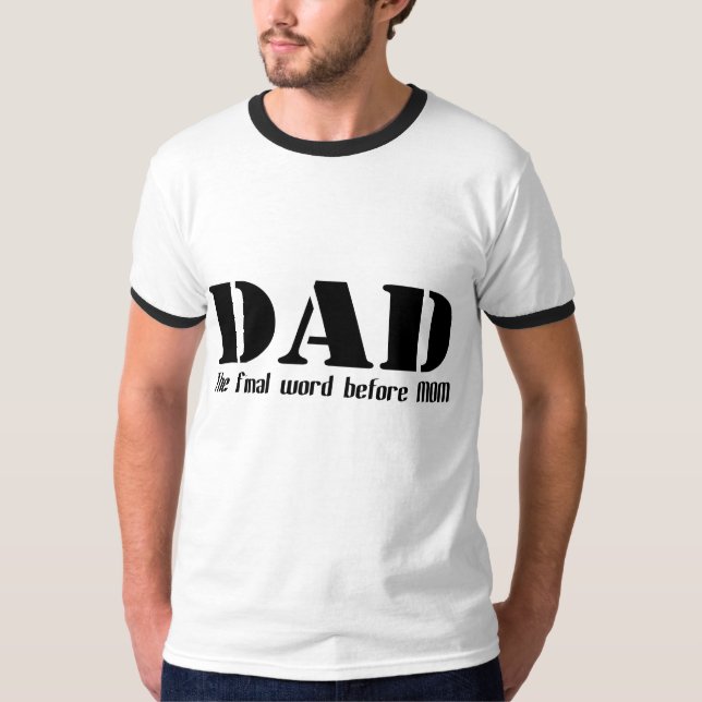 PAPA le mot final avant T-shirt de MAMAN (Devant)