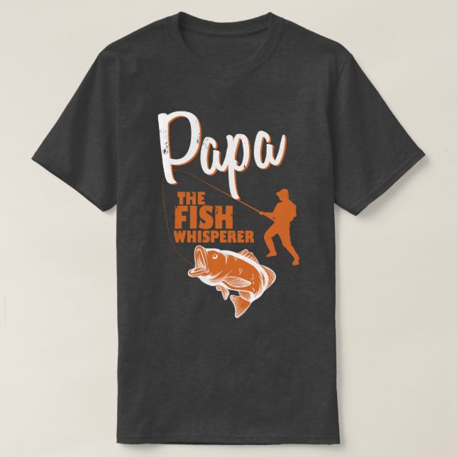 Papa Le Whisperer de poisson T-shirt homme (Design devant)