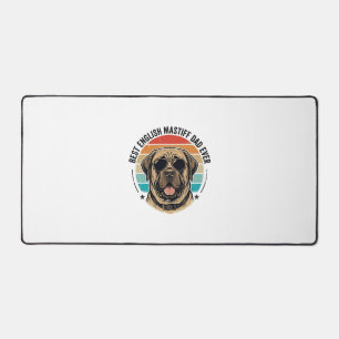 Papa Mastiff Anglais Vintage Chien Coucher de sole