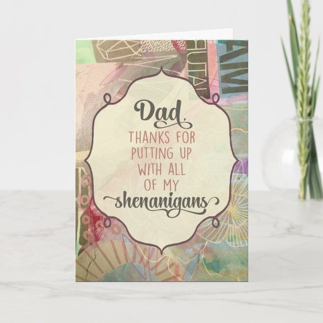 Papa, Merci D'Avoir Pris Tous Mes Shenanigans (Devant)