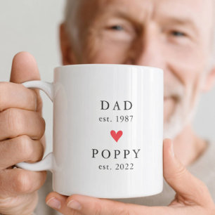 Papa Moderne Année de création Poppy Tasse à caf