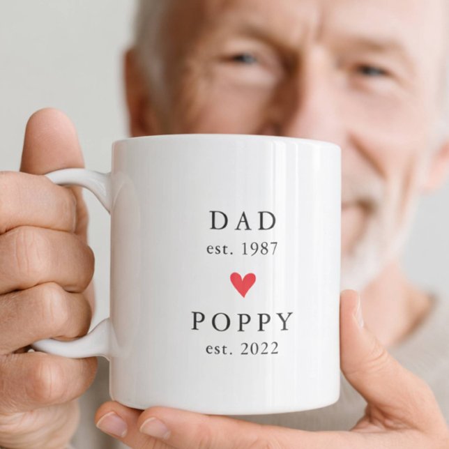 Papa Moderne | Année de création Poppy Tasse à caf (Créateur téléchargé)