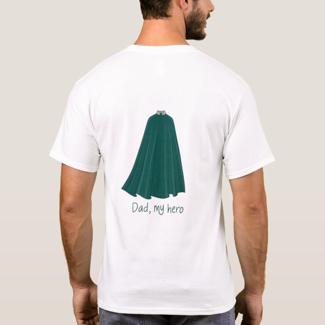 Papa, Mon Héros T-shirt - Fête des pères spéciale (Dos)