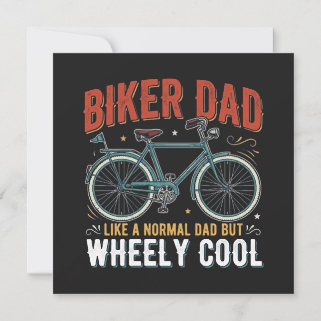 Papa motard comme un papa normal mais roues cool (Devant)
