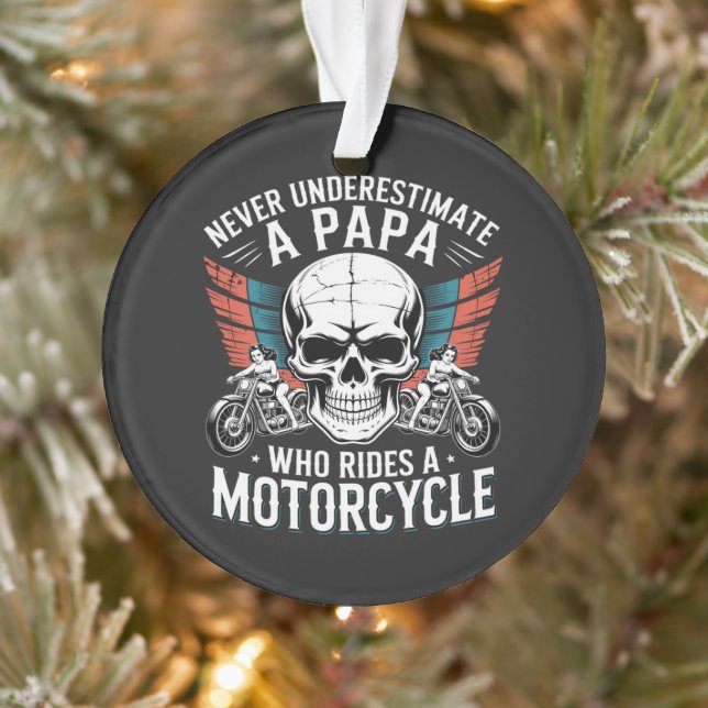 Papa Motard Qui Conduit Une Moto (Arbre)