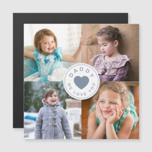 Papa Nous Vous Aimons Mignonne Photo Coeur