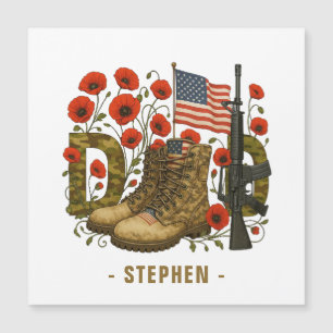 Papa patriotique - Drapeau américain avec Bottes d
