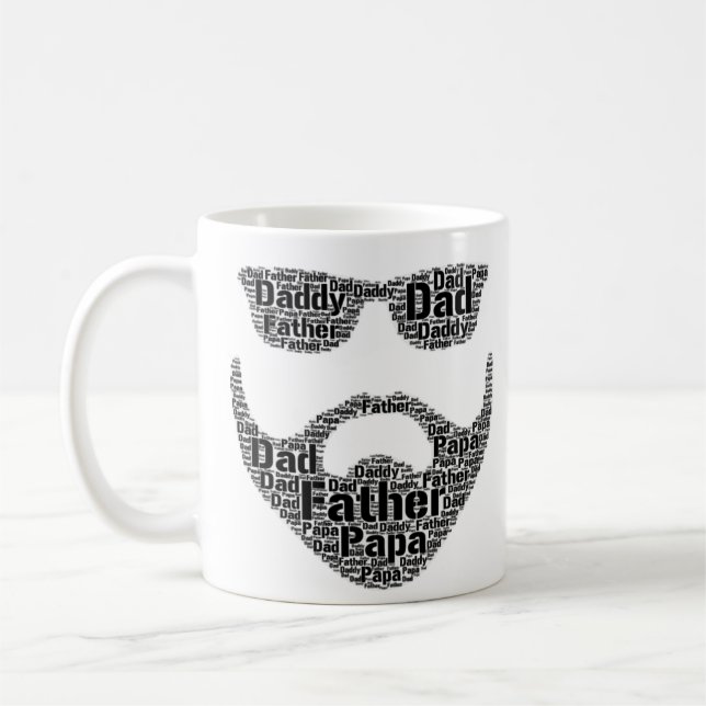 Papa Père Papa Papa Coupe du Café Homme Mug (Gauche)