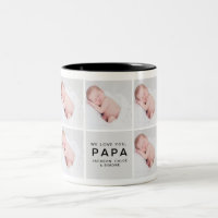Papa Photo Collage Mug