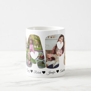 PAPA Photo Collage Mug - Cadeau parfait pour papa