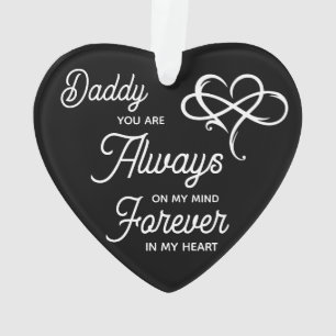 Papa Photo Memorial Ornement de Noël personnalisé