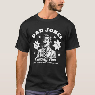 Papa plaisante Comedy Club Rétro Comedian T-Shirt