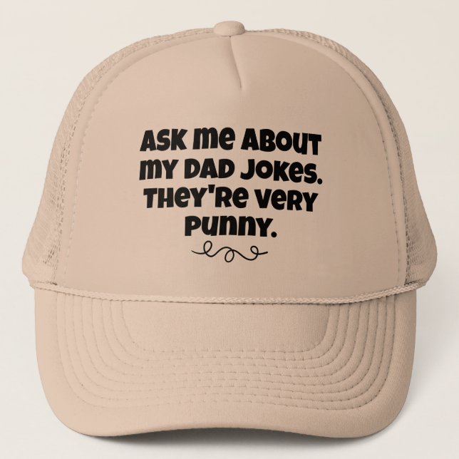 Papa plaisante Drôle Casquette (Devant)