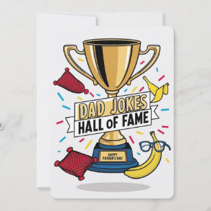 Papa plaisante Hall of Fame - Carte de fête du Pèr