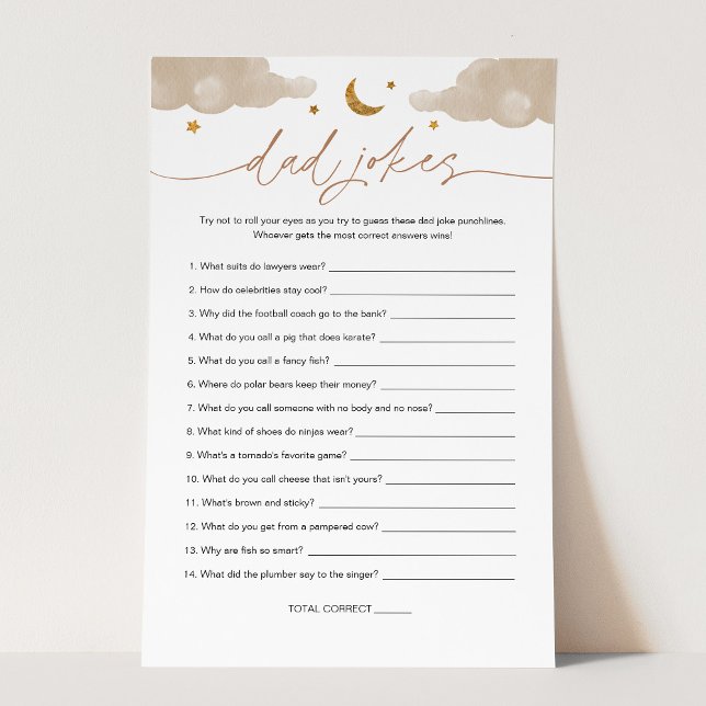 Papa plaisante Twinkle Little Star Baby shower jeu (Créateur téléchargé)