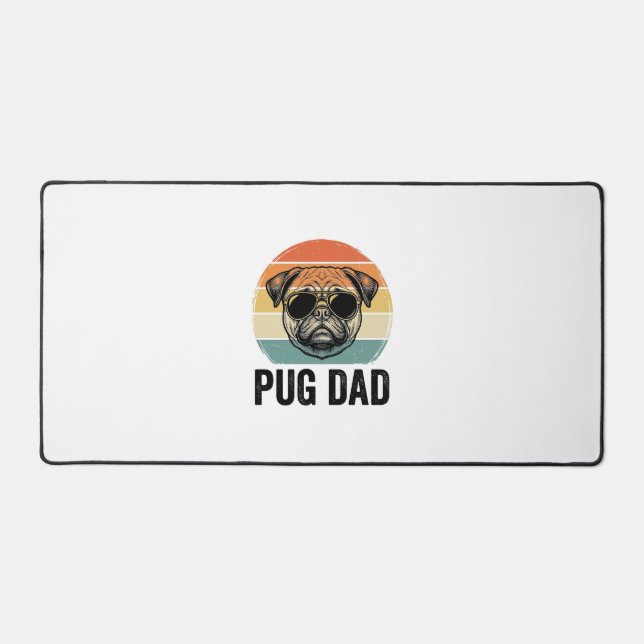 Papa Pug Vintage Gravure Conception Amoureux des C (Recto)