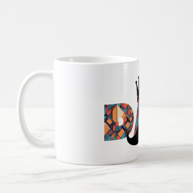 Papa Royale génial : Mug Motif géométrique (Gauche)