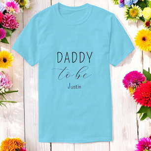 Papa sera Baby shower T-shirt bleu
