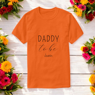 Papa sera Baby shower t-shirt orange