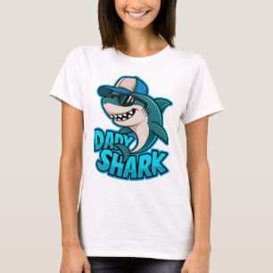 Papa Shark Cool Papa Vibes T-shirt