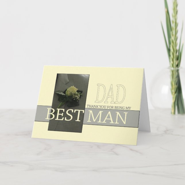 Papa, sois mon témoin - invitation (Devant)