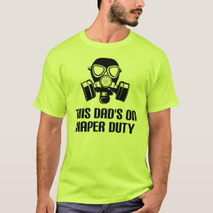Papa Sur Le Déchet Devoir Funny T-Shirt