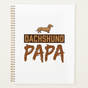 Papa teckel Gravure vintage Design papa chien_1
