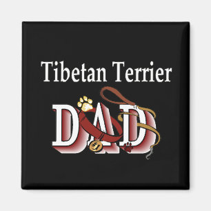 papa terrier tibétain Magnet