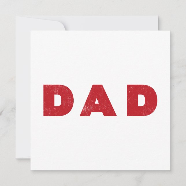 Papa [Texte rouge déprimé] (Devant)
