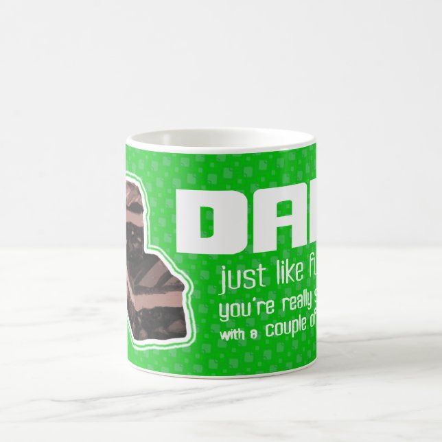 Papa "tout comme fudge" amusant golfers mug vert (Centre)