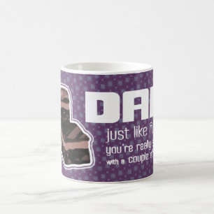 Papa "tout comme fudge" amusant tasse violet foncé