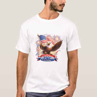Papa Tshirt Béni Joyeux 250e Anniversaire USA!