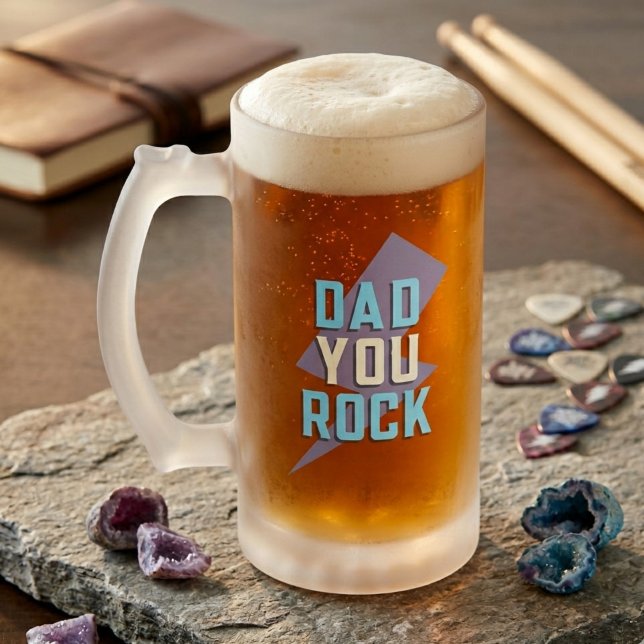 Papa tu déchires Mug en Verre Frosted (Créateur téléchargé)