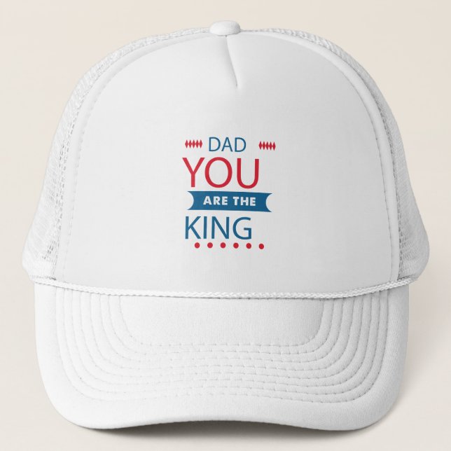 Papa Tu Es Le Roi Casquette De Typographie (Devant)