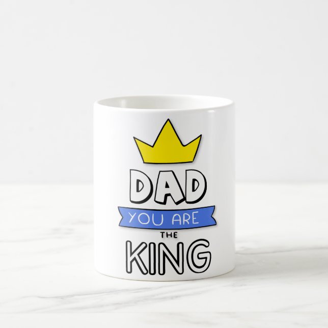 Papa Tu Es Le Roi Mug Fête Des Pères (Centre)