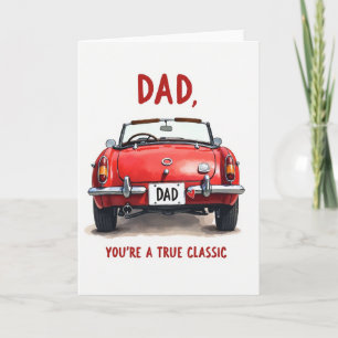 Papa Tu Es Une Véritable Carte De Voiture Classiqu