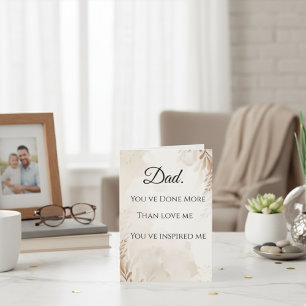 Papa, vous êtes encore plus unique carte de voeux