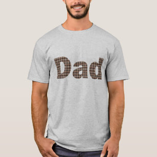 Papa Word dans Rustic Burlap Weave Motif T-shirt