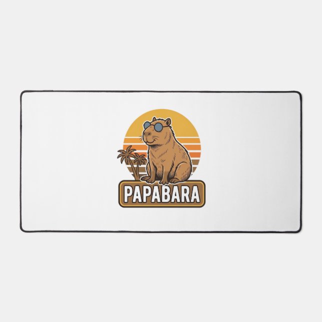 PAPABARA Conception Vectorielle Papa Capybara Rétr (Recto)