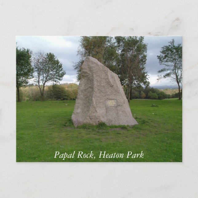 Papal Rock, carte postale de Heaton Park (Devant)