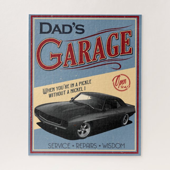 Papa's 1969 Voiture Garage Puzzle (Vertical)