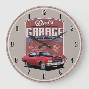 Papa's Chevelle Garage Grande Horloge