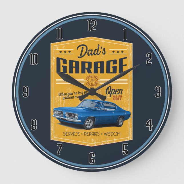 Papa's Cuda Garage Grande horloge (Recto)