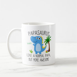 Papasaurus Comme Un Papa Normal Mais Plus De Mug