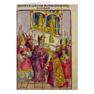 Pape Martin V donne à Sigismund le cadeau